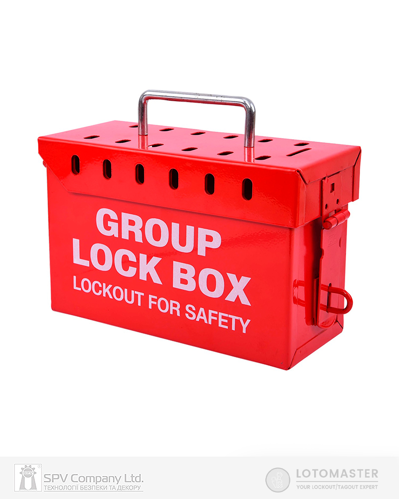 Фото Бокс блокувальний LOTO MASTER     сталевий, на 12 навісних замків в інтернет-магазині locksmaster.com.ua