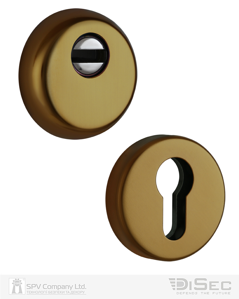 Фото Протектор DISEC     BD54 DIN ROUND 13мм 70мм Бронза_PVD 3клас B     Комплект в інтернет-магазині locksmaster.com.ua