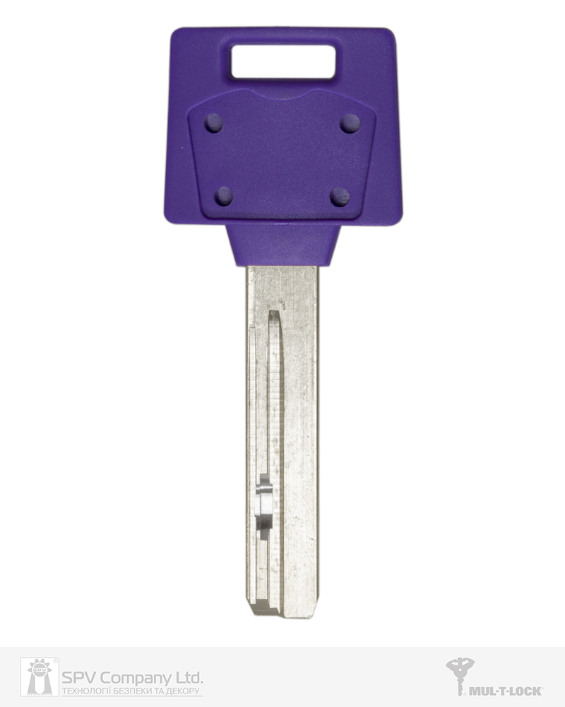 Фото Ключ MUL-T-LOCK MTL400 1KEY 3867 42,5мм HORIZONTAL   NSi 31мм     DND3D_PURPLE_INS     в інтернет-магазині locksmaster.com.ua