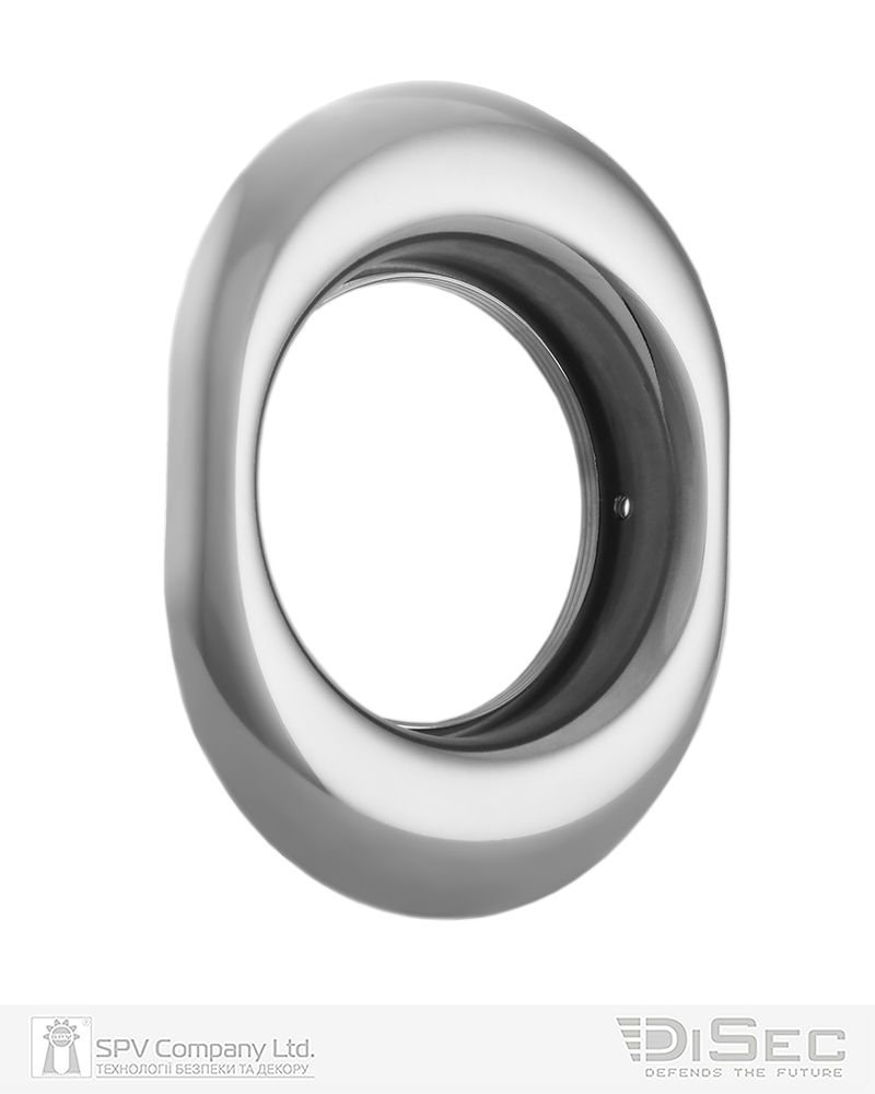 Фото Щиток DISEC     A1559   OVAL     Хром_полірований   C     з різьбою до протекторів DISEC в інтернет-магазині locksmaster.com.ua