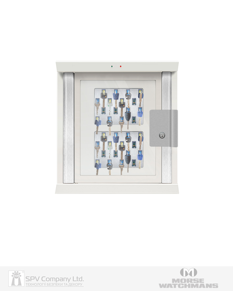 Фото Сейф додатковий MORSE WATCHMANS KeyWatcher Illuminated 2 модулі 32 ключа Прозорі з полікарбонату 12-24 VDC   в інтернет-магазині locksmaster.com.ua