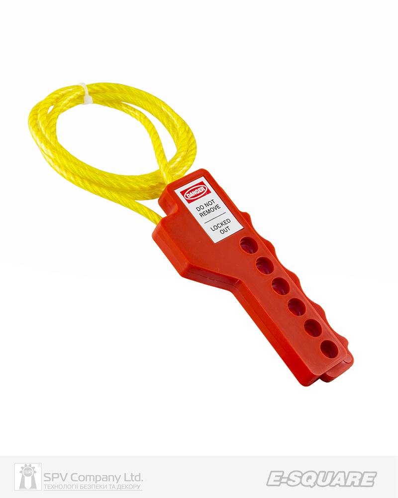 Фото Блокіратор тросовий E-SQUARE     віджимний багатоцільовий, нейлоновий діелектричний трос 1м в інтернет-магазині locksmaster.com.ua