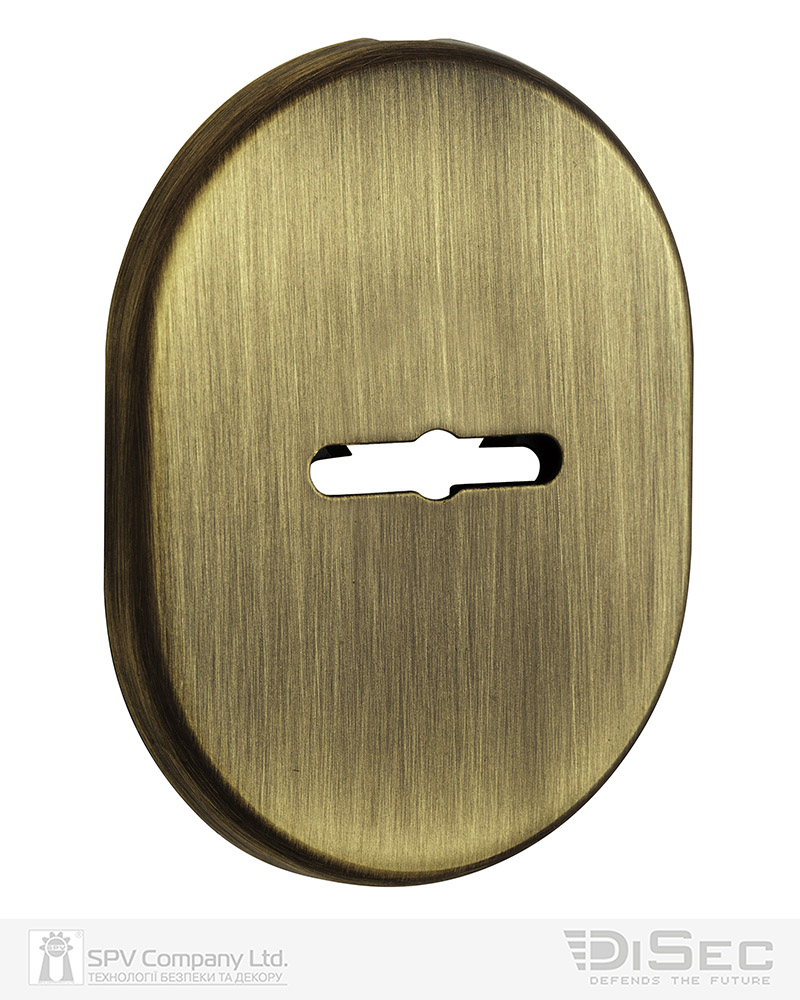 Фото Щиток DISEC     KT037 MATRIX OVAL     Бронза_сатин   BS     Без шторки в інтернет-магазині locksmaster.com.ua