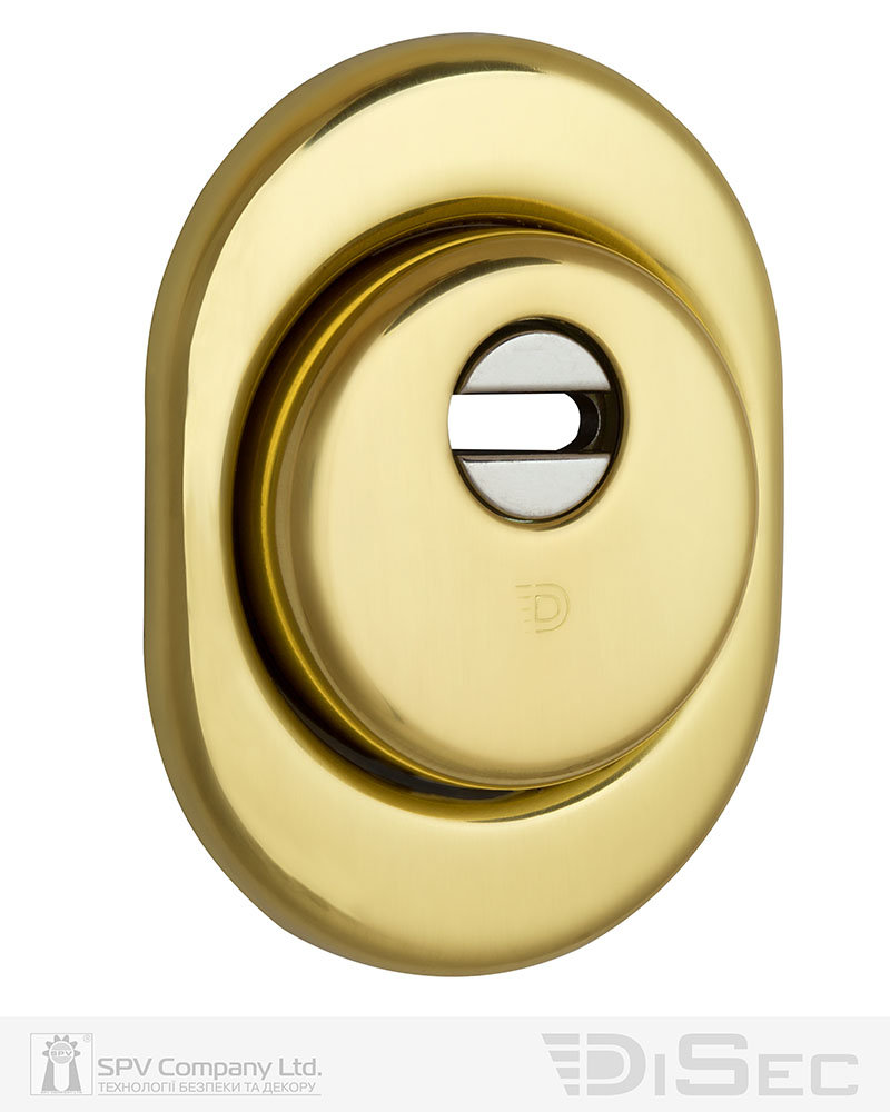 Фото Протектор DISEC   SFERIK BD+ DIN OVAL 25мм   Латунь_PVD 3клас 2     Зовнішній в інтернет-магазині locksmaster.com.ua