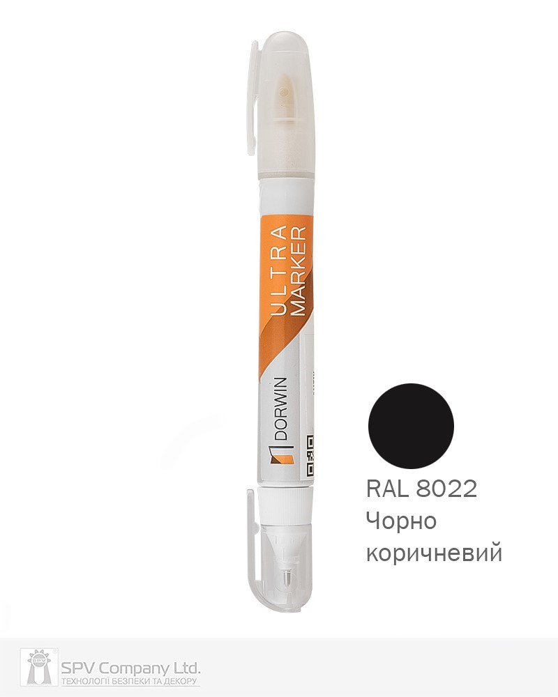 Фото Ретушуючий маркер DORWIN шоколадний_коричневий,чорно_коричневий RAL 8022     в інтернет-магазині locksmaster.com.ua