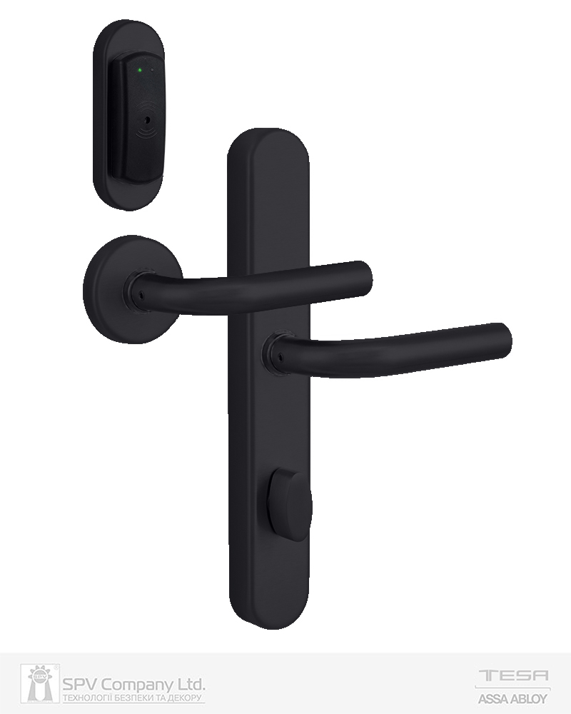 Фото Замок TESA SPY DESIGN V3 VECTOR MIFARE   чорний P 2UB4 BS60мм 23 мм Rounded BLACK UNIV STD в інтернет-магазині locksmaster.com.ua
