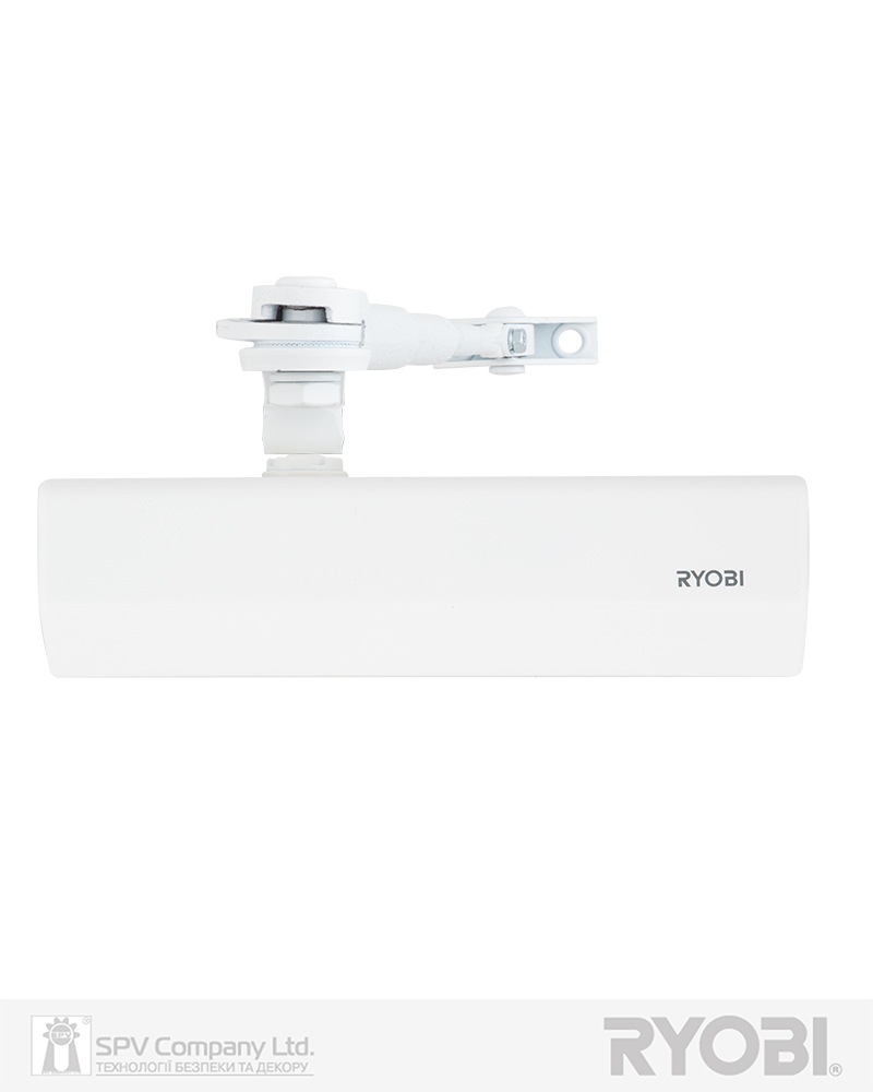 Фото Дотягувач накладний RYOBI 2550 DS-2550 GLOSSY_WHITE BC STD_HO_ARM EN_1-4 до_80кг 1100мм       в інтернет-магазині locksmaster.com.ua