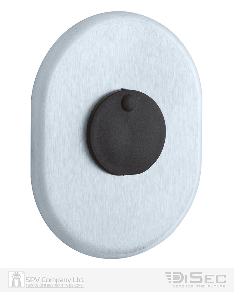 Фото Щиток DISEC     KT088 MATRIX OVAL     Хром_мат   T     З шторкою в інтернет-магазині locksmaster.com.ua