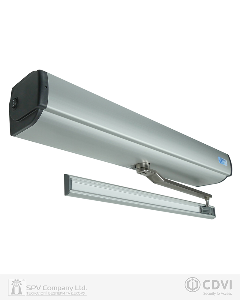 Фото Автомат дверний CDVI DIGIWAY SR DWSR102UBT UNIV_ARM ALUMINIUM до 200 кг FIRE в інтернет-магазині locksmaster.com.ua