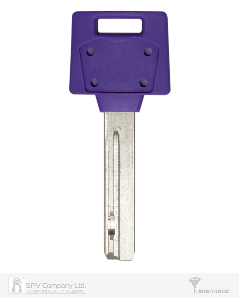 Фото Ключ MUL-T-LOCK MTL400 1KEY 4865 42,5мм HORIZONTAL   NSi 31мм     DND3D_PURPLE_INS     в інтернет-магазині locksmaster.com.ua