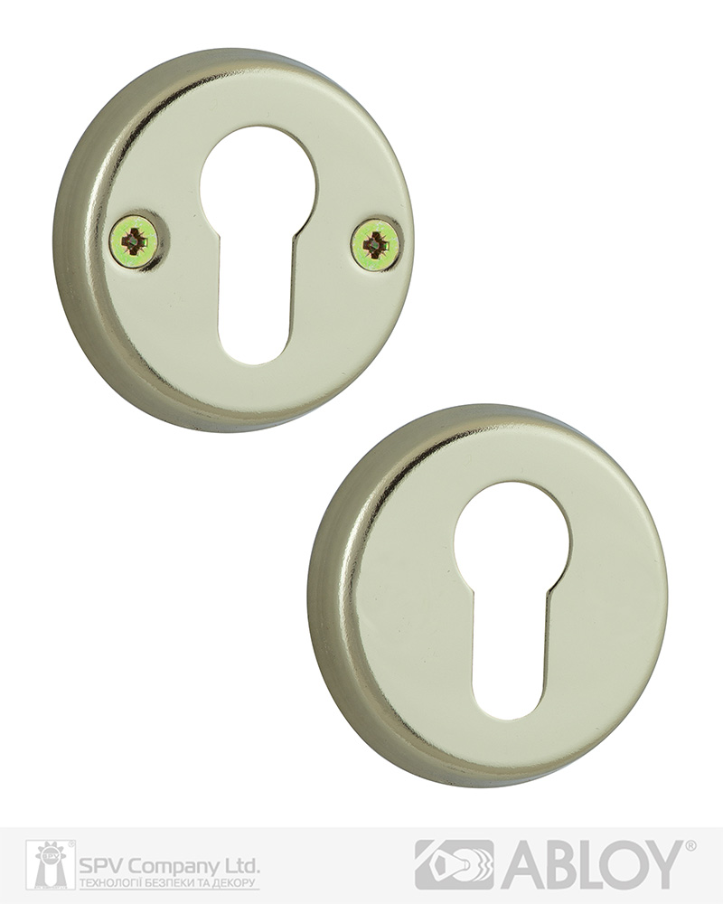 Фото Щиток ABLOY   LH004   PZ ROUND   Лак_золотистий 35-40мм наскрізь   FE_KULA Комплект в інтернет-магазині locksmaster.com.ua