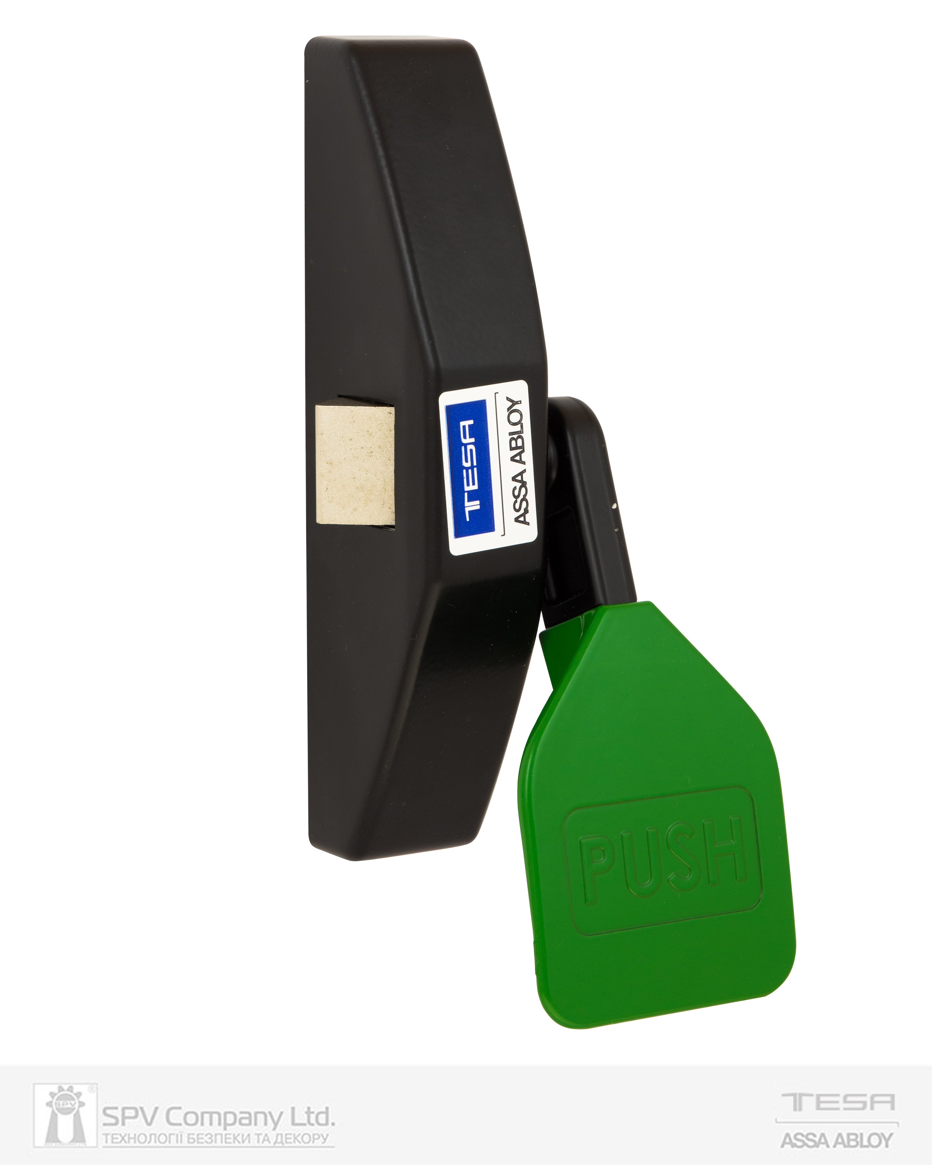 Фото Замок TESA для запасного виходу накладний TP91008 1 Locking     NV   8x8мм N: black (RAL 9005)/ V: green (RAL 6002) в інтернет-магазині locksmaster.com.ua