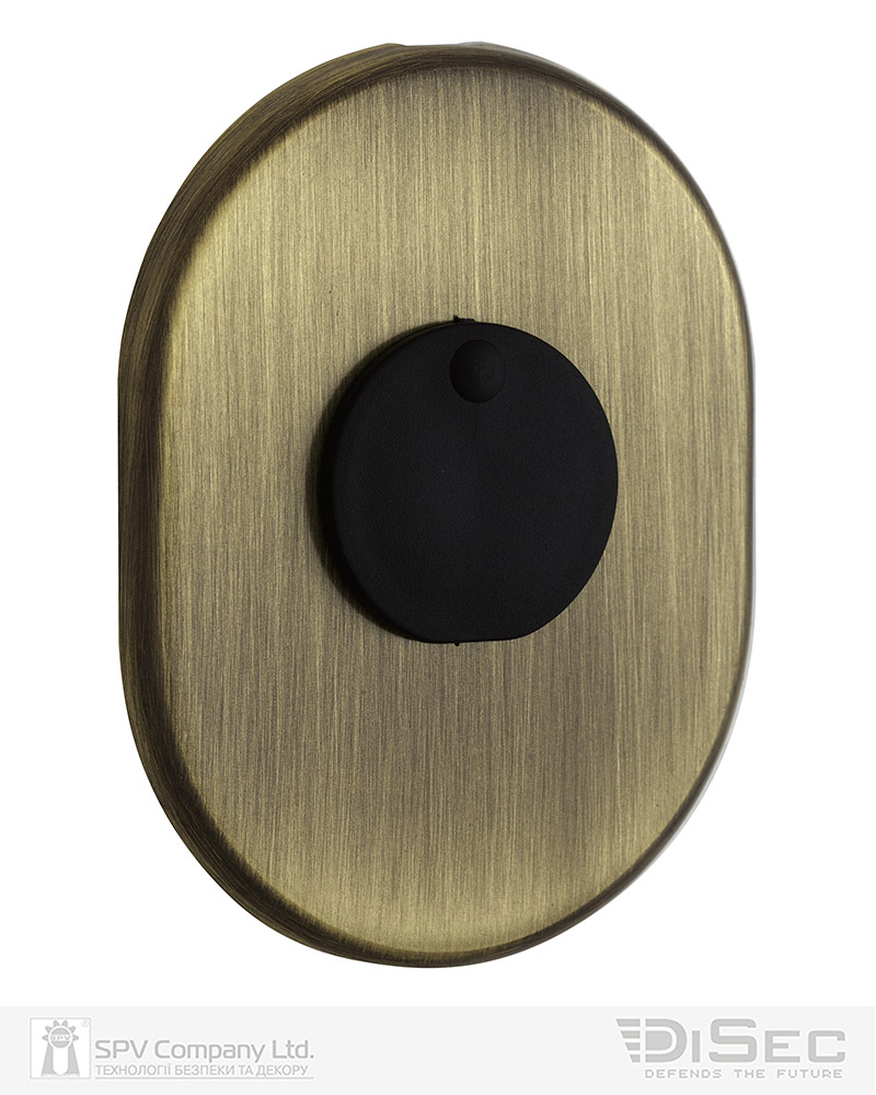 Фото Щиток DISEC     KT088 MATRIX OVAL     Бронза_сатин   BS     З шторкою в інтернет-магазині locksmaster.com.ua