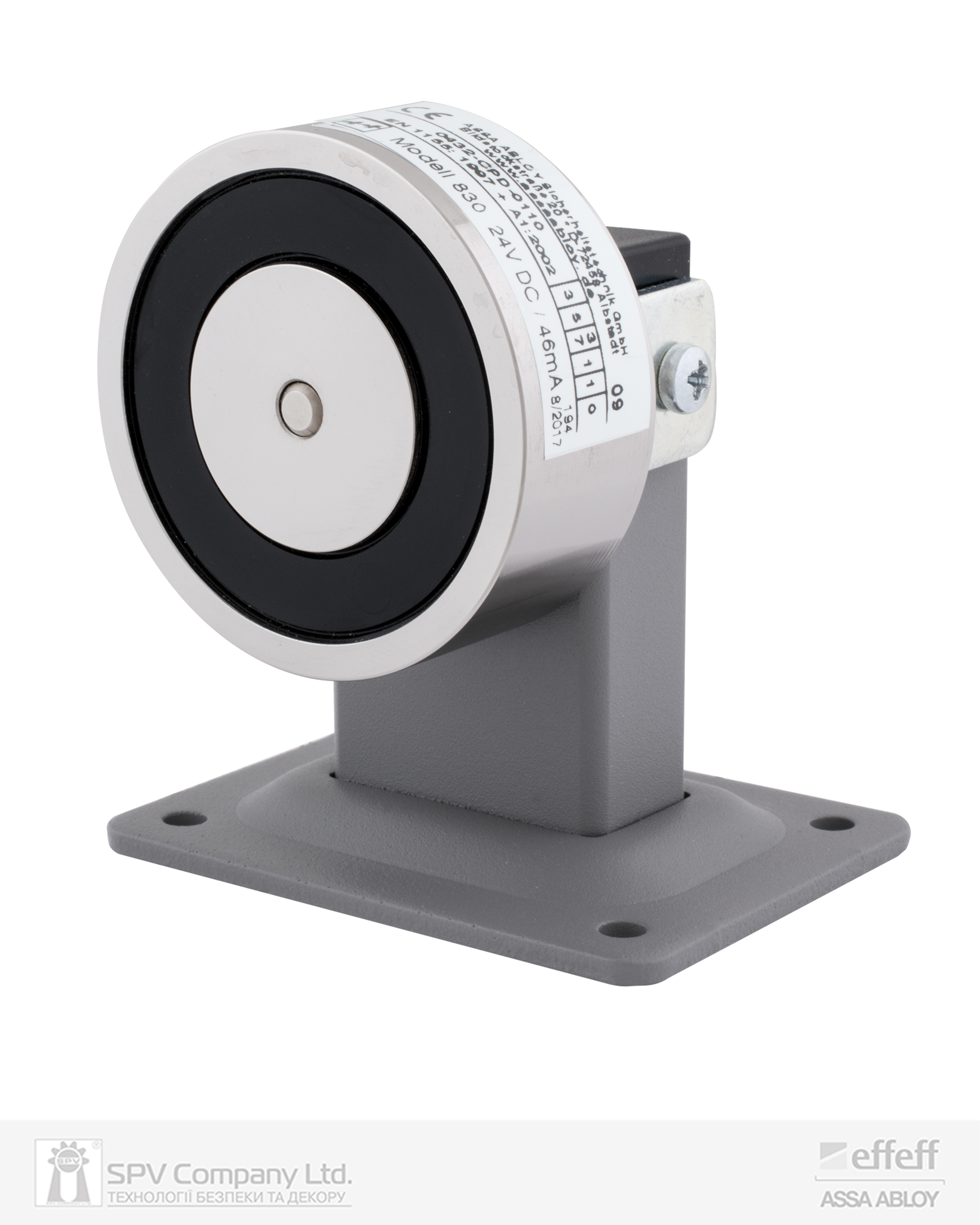 Фото   Магнітний фіксатор EFF EFF 830-8BWK (800N 24V універсальний_монтаж) в інтернет-магазині locksmaster.com.ua