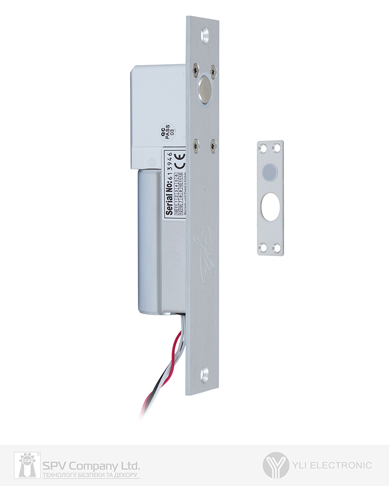 Фото Замок електроригельний YLI YB-100+ 12В НВ 35 мм   в інтернет-магазині locksmaster.com.ua
